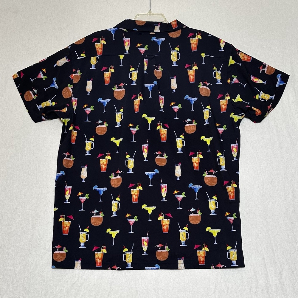 Island Haze Men's XXL Hawaiian Shirt Cocktail Hour Aloha Tropical - Picture 2 of 6